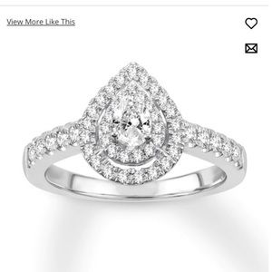 Kay Jewelers Pear engagement ring 1/2  carat